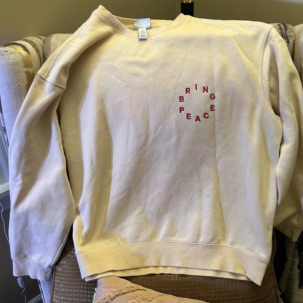 Men’s XL “Bring Peace” Crewneck